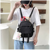 Amfeov Fashion Kawaii Mini Backpack Women Shoulder Bag For Teenage Girls Multi-Function Small Bagpack Ladies Travle School Backpacks