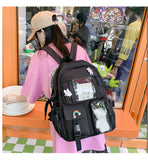 Amfeov Schoolbag Girl INS Korean Edition College Wind High School Junior High School Students Backpack SEN Department Of Girls Backpack