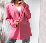 Amfeov Graduation Gifts 2024 Chic Loose Light Pink Women Blazer Spring Summer Single Buttons Female Oversized Suit Green Jacket Full Sleeve Outwear