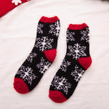 Amfeov Christmas Gift Women Sock Winter Warm Colorful kawaii Socks Soft Cotton Cute Santa Claus Deer Socks For Girl Christmas Gift socks