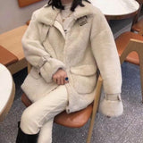 Christmas Gift Faux Mink Fashion Furs Fur Loose Teddy Winter Coat For Female Parka Women Short Thickening Overcoat Fourrure Femme Rabbit Furry