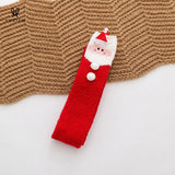 Christmas Gift Winter card through knee stockings coral fleece thickened warm Christmas socks gift socks cute elk animal home socks floor socks