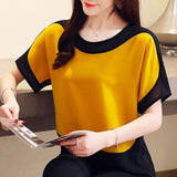 Short Sleeve Summer Women Blouses Plus Size Tops Chiffon White Blouse Womens Tops And Blouses Blusas Mujer De Moda 2021 3397 50