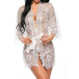Amfeov Woman Plus Size Underwear Lace Ruffled Hollow Robe Babydoll Woman Underwear Pajamas Evening Dress Erotic Sex Clothes
