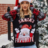 Amfeov Christmas Gift Christmas женские Cвитера Woman Sweaters Mujer Suéteres Sweater Pull Femme Christmas Santas  Pullovers O-neck Dropshipping