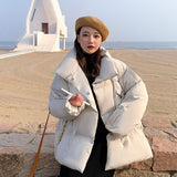 Amfeov Christmas Gift Kуртка женская Woman 2024Winter Parkas Winter Clothes Women Thick Loose Jacket Manteau Femme Chaqueta Mujer Warm Coat Streetwear