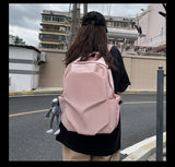 Amfeov Women Man Backpack Student Bookbags Large Capacity Travel Backpack Female Schoolbag Casual Shoulder Bag Waterproof Nylon