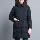 6XL Padded Winter Puffer Autumn Warm Jacket Long Female Coat Women Tops Loose Fashion Parka Coats Outerwear Snow Wear Plus Size