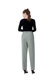 Amfeov Spring New Office Lady High Quality Elegant Casual Fashion Wide Leg Women Female Pants Hot Sales