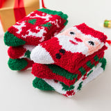 Amfeov Christmas Gift Women Sock Winter Warm Colorful kawaii Socks Soft Cotton Cute Santa Claus Deer Socks For Girl Christmas Gift socks