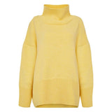 Ladies Oversized Sweater Turtleneck Thick Warm Knitted Pullover Female Fashion Korean All-Matched Sweaters Preppy Style Top