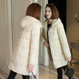 6XL Padded Winter Puffer Autumn Warm Jacket Long Female Coat Women Tops Loose Fashion Parka Coats Outerwear Snow Wear Plus Size