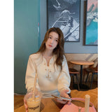 Korobov 2021 New Fashion Autumn Sweaters Korean O Neck Long Sleeve Elegant Sueter Mujer Vintage Hit Color Plaid Striped Sweater