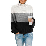 Christmas Gift Sweater Female Autumn Winter Knitted Women Sweater Pullover Female Tricot Jersey Jumper Femme High Collar Women Clothes