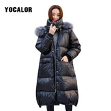 Fashion Raccoon Fur Collar Womens Down Jackets Winter Coat Parka For Girl Women Puffer Female Warm Jacket Plus Size Coats Duck