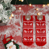 Christmas Gift New fashion Harajuku Christmas Cartoon Santa Elk Happy Socks  Moose Funny Winter Cotton Female Socks Happy Christm gift for girl