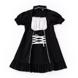 Amfeov hoco dresses QWEEK Goth Maid Dress Kawaii Gothic Milkmaid  Lolita Outfit Cosplay Costume E Girl Puff Sleeve Bandage Dress 2024 Mall Goth Emo