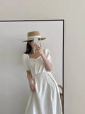 Amfeov Simple Dress For Women Elegant Midi Bodycon Dress Office Ladies Solid Clothing Femme Fashion Summer Vestidos Dresses