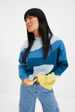 Christmas Gift Trendyol Upright Collar Jacquard Knitwear Sweater TWOAW22KZ0014