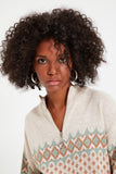 Christmas Gift Trendyol Zipper Detailed Jacquard Knitwear Sweater TWOAW22KZ1211