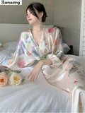 Amfeov 2022 Summer New Women Fashion Elegant Puff-Sleeve Midi Dresses Female Party Robe