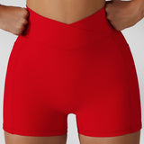 Amfeov Seamless Shorts For Women Push Up Booty Workout High Waist Shorts Fitness Sports Short Gym Clothing Summer Yoga Shorts Active