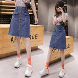 Amfeov Thanksgiving Day Gifts 2024 Spring Summer Autumn New Fashion Casual Sexy Women Skirt Woman Female OL Denim Skirt Py1583