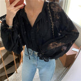 Amfeov Shirt Women All-Match Casual Sexy Female Loose Spring Hot Solid Vintage Top Mujer Fashion Popular Chic Retro Harajuku Streetwear