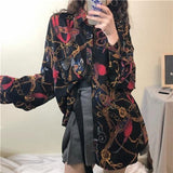 Black Friday Sales Harajuku Vintage Women's Shirt Long Sleeve Oversized 90S Aesthetic Blouse Streetwear Retro Spring Fashion Tops Gothic