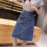 Amfeov Thanksgiving Day Gifts 2024 Spring Summer Autumn New Fashion Casual Sexy Women Skirt Woman Female OL Denim Skirt Py1583