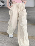 Amfeov Fall outfits back to school Summer Vintage Y2k Cargo Pants Women Pockets High Street Fashion Baggy Pants Female Korean Style Casual Wide Leg Pants 2024 New