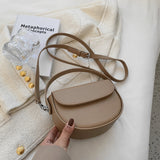 Amfeov Saddle Small Shoulder Crossbody Bags For Trends 2022 Fashion Brand Designer Short Handle Semicircular Ladies Handbags