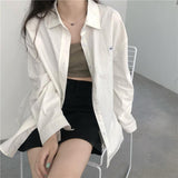 Black Friday Sales Green Blouse Women Harajuku Y2k Long Sleeve Spring Korean Style White Chic Shirts Female Vintage 2022 Casual All Match