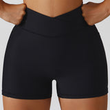 Amfeov Seamless Shorts For Women Push Up Booty Workout High Waist Shorts Fitness Sports Short Gym Clothing Summer Yoga Shorts Active