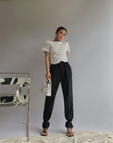 Amfeov Spring New Office Lady High Quality Elegant Casual Fashion Wide Leg Women Female Pants Hot Sales