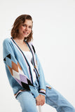 Christmas Gift Trendyol With Color Block Knitwear Cardigan TWOAW22HI0466