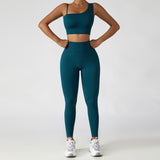 Amfeov Seamless Yoga Set Women Fitness Sportswear Sports Suits Gym Clothing Workout Clothes 2 Piece Set High Waist Leggings Sports Bra