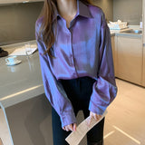 Amfeov Thanksgiving Day Gifts 2024 Spring Summer Autumn New Fashion Casual Ladies Work Women Blouse Woman Overshirt Female OL Py1328