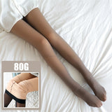 Amfeov Translucent Pantyhose Skin Effect Tights Woman Fake Stockings For Women's Thermal Sock Pants Sexy Thin No-Lined Leggings