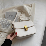 Back To School Amfeov Luxury Designer Box Small Women Handbags 2022 Trend Fashion Brand Three Compartment Lock Ladies Shoulder Crossbody Bags
