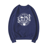 Amfeov Halloween Costume Local Witches Union Salem Sweatshirt Halloween Sweatshirt Women Hoodies Witches Clothes Long Sleeve Pullovers Fall Tops Hoodie