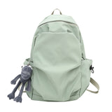 Amfeov Women Man Backpack Student Bookbags Large Capacity Travel Backpack Female Schoolbag Casual Shoulder Bag Waterproof Nylon