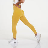 Amfeov Seamless Leggings Women Sport Slim Shortstights Fitness High Waist Women Clothing Gym Workout Pants Female Pants Dropship